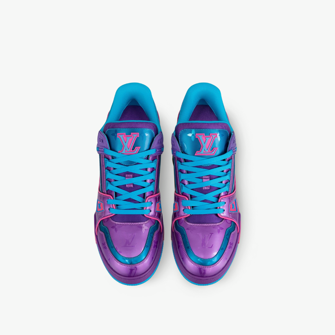 Louis Vuitton LV Trainer “Purple Teal Metallic”