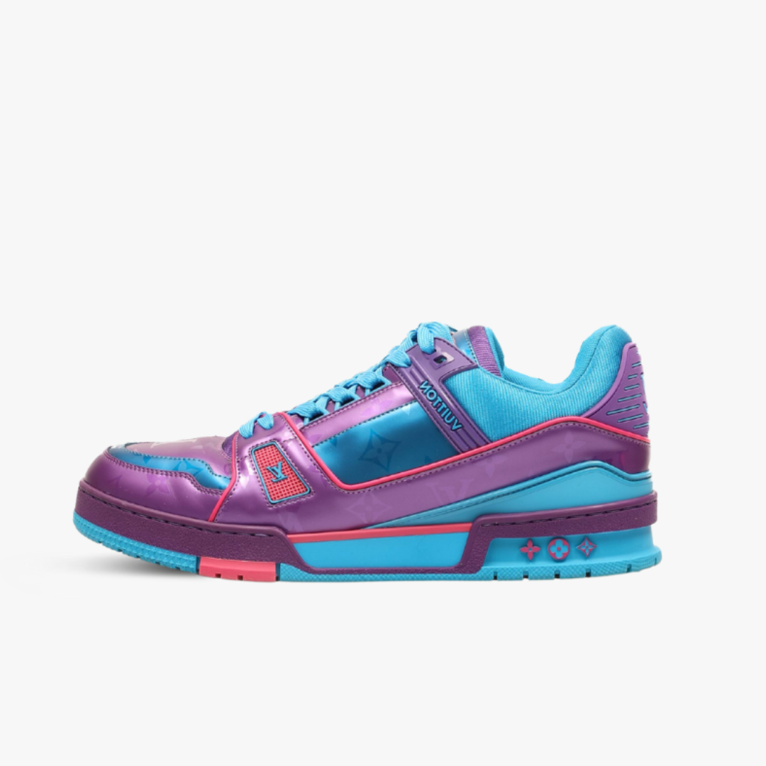 Louis Vuitton LV Trainer “Purple Teal Metallic”