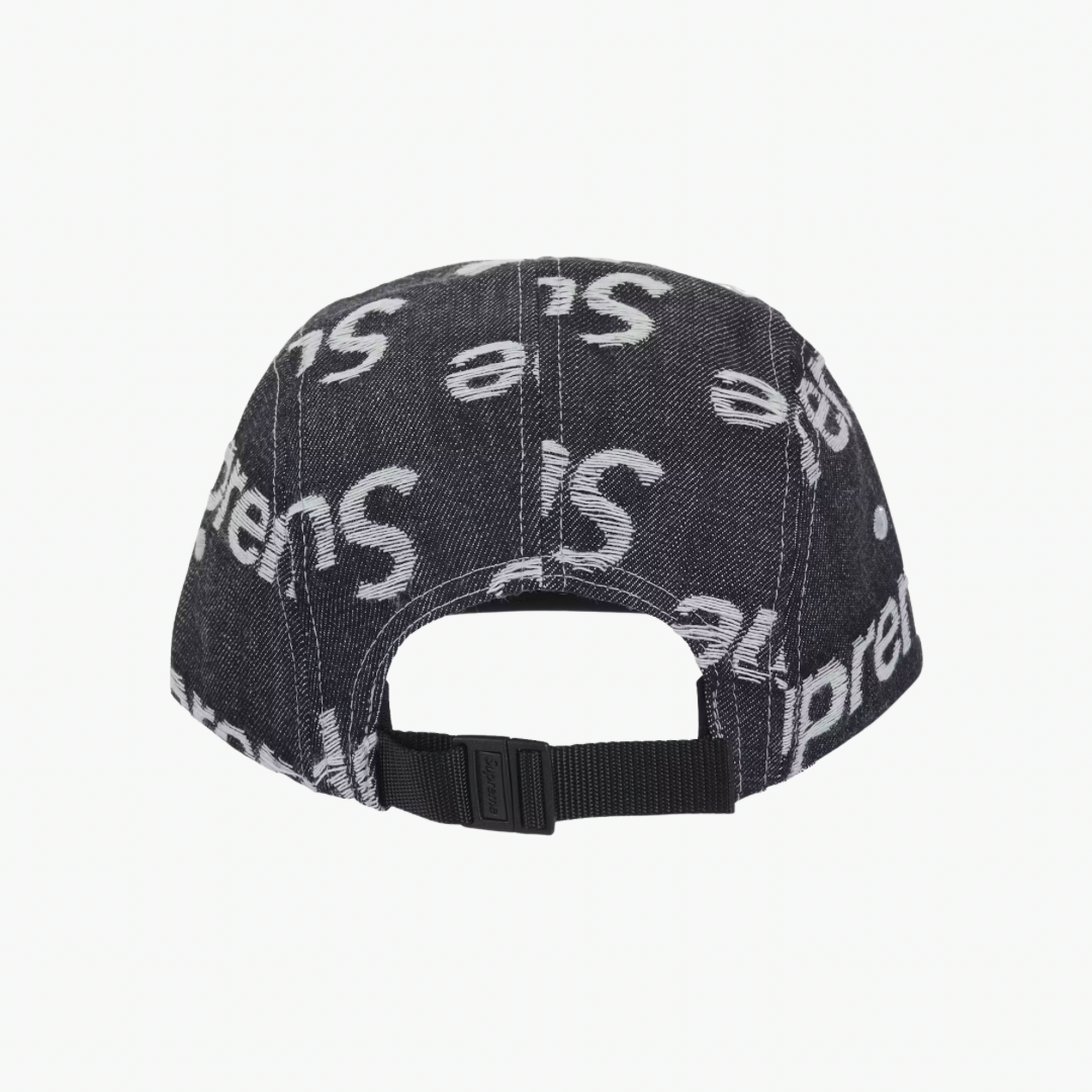 Supreme Jacquard Logos Denim Cap