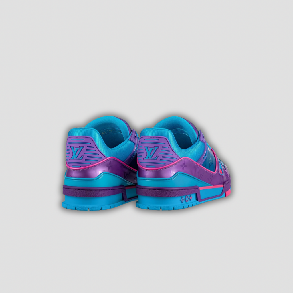 Louis Vuitton LV Trainer “Purple Teal Metallic”
