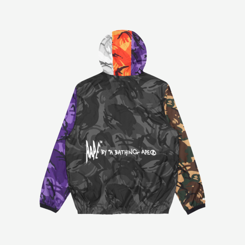 Bape Moonface camo lightweight jacket