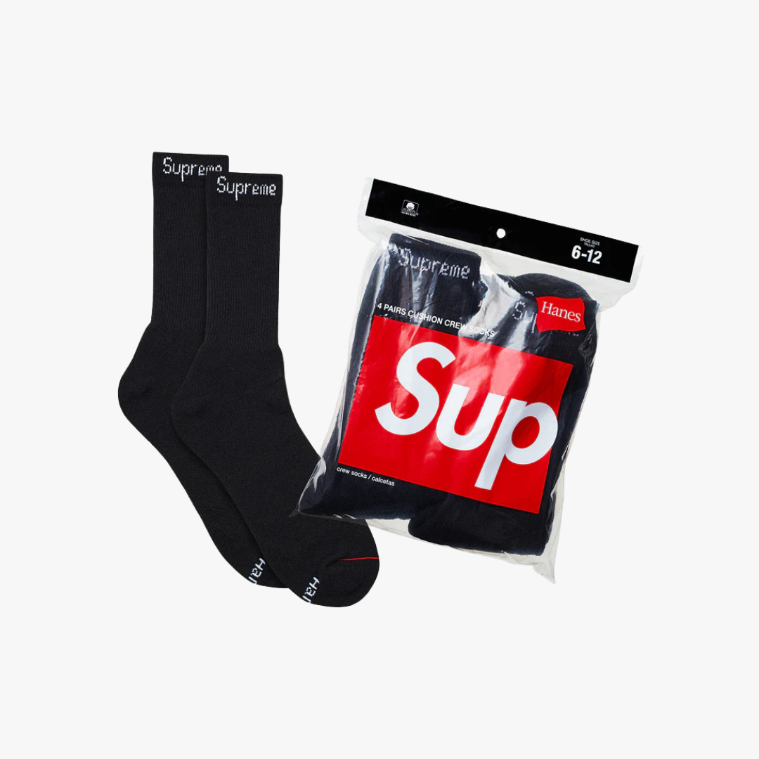 Supreme Socks Pack "Black"