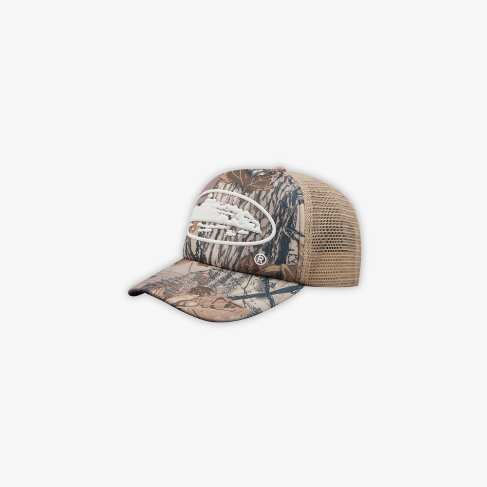 Corteiz Cap Island Logo Forest Camo