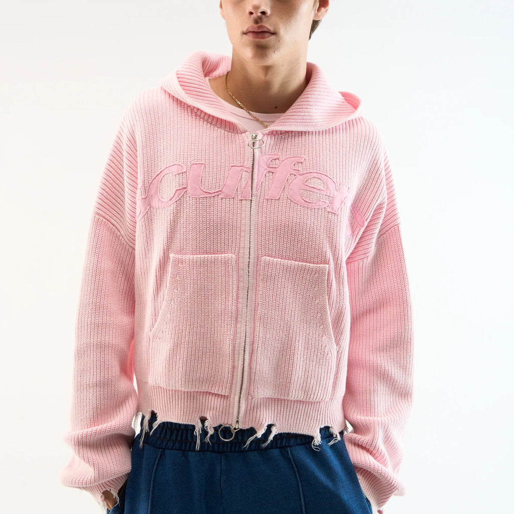 Scuffers New Light Pink Buzz Knit Zipper