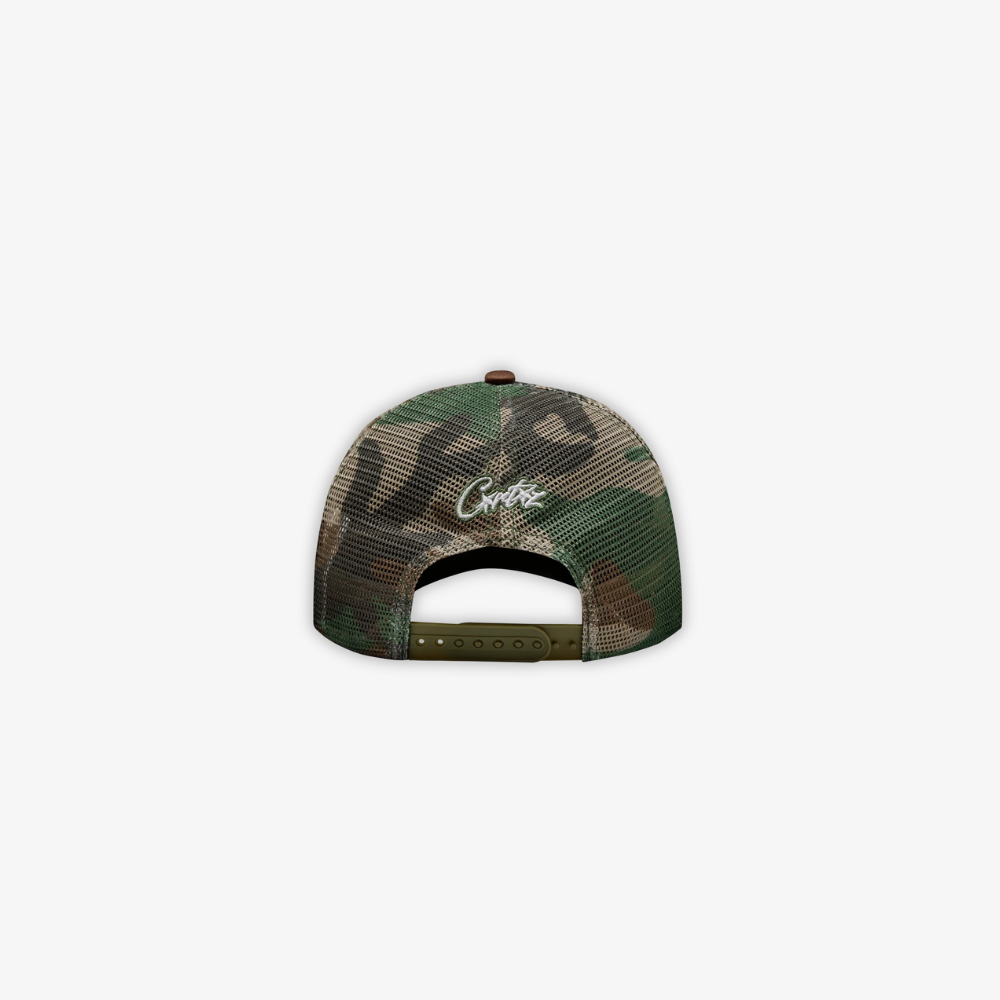 Corteiz Cap Island Logo Woodland Camo