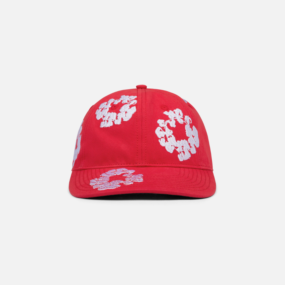 Denim Tears Cotton Wreath Dyed Cap Red