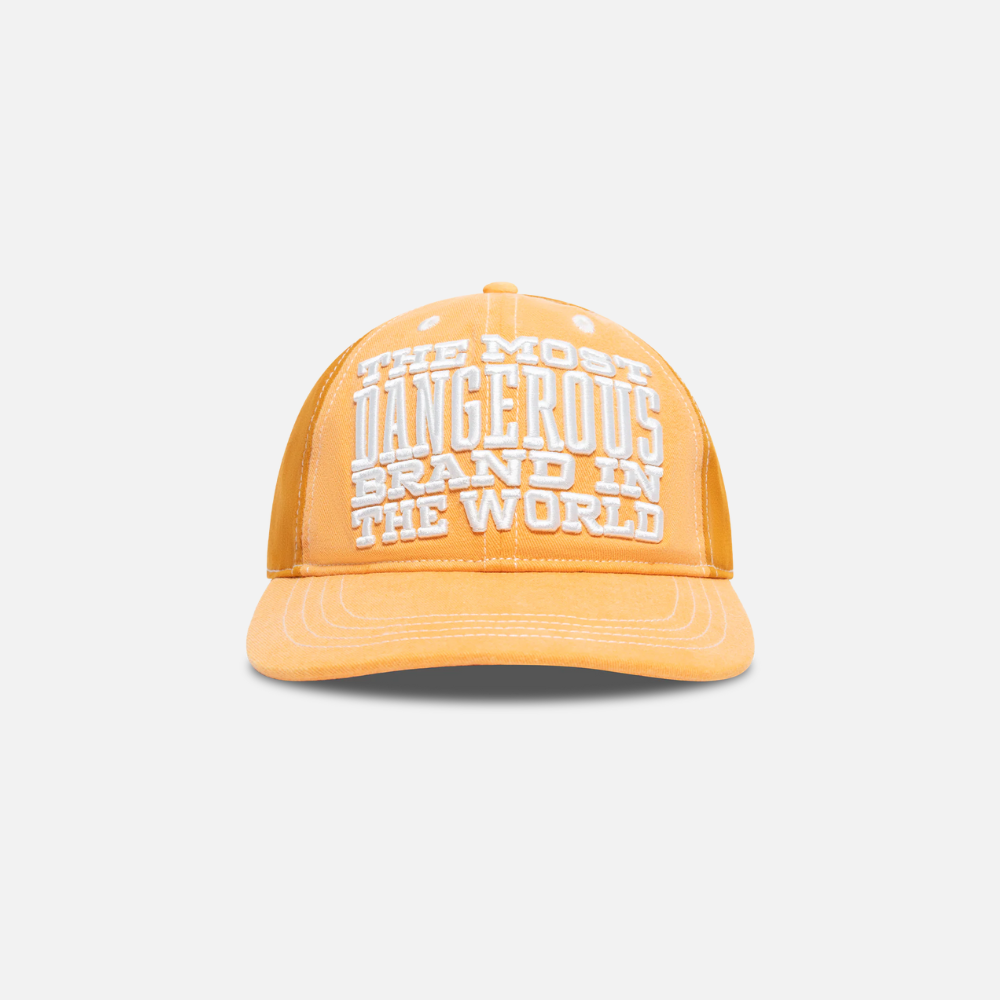 Denim Tears Most Dangerous Brand Cap Yellow