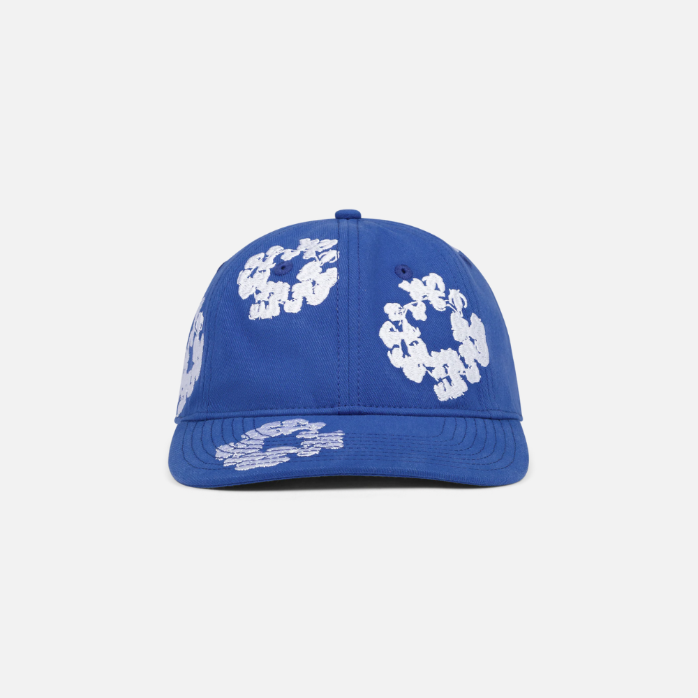 Denim Tears Cotton Wreath Dyed Cap Blue