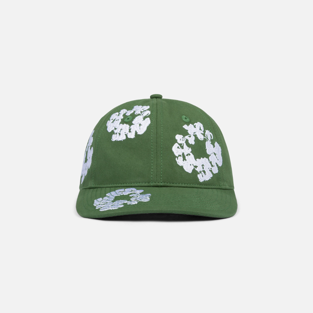 Denim Tears Cotton Wreath Dyed Cap Green