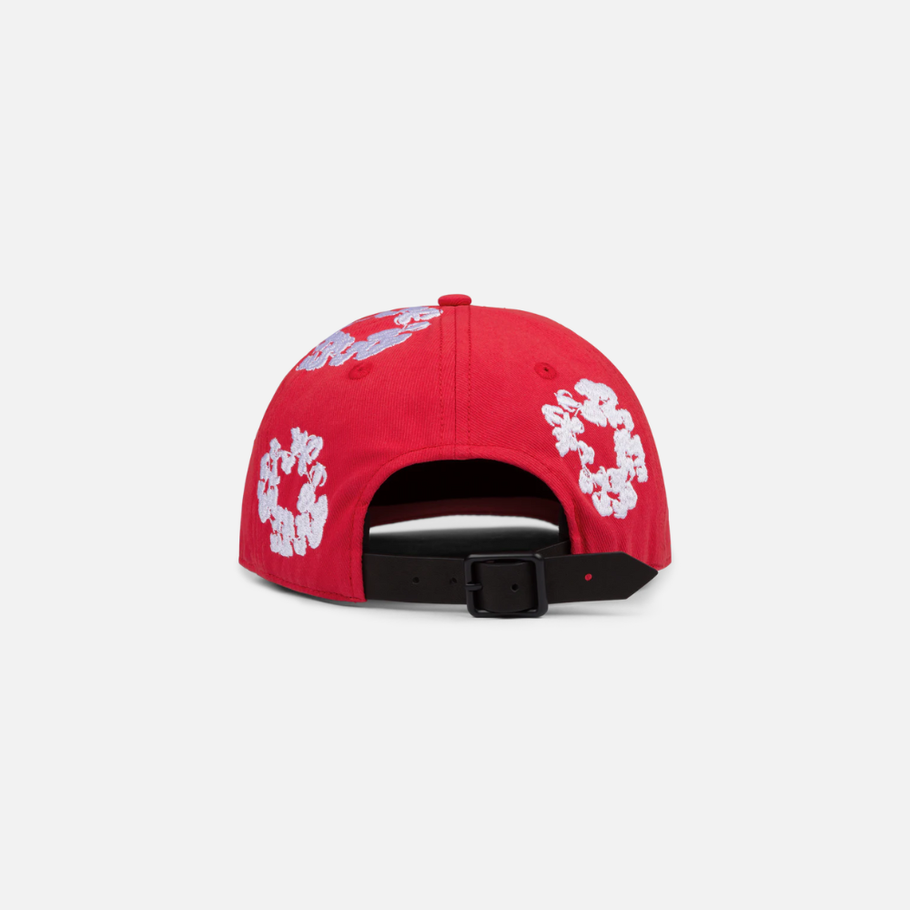 Denim Tears Cotton Wreath Dyed Cap Red