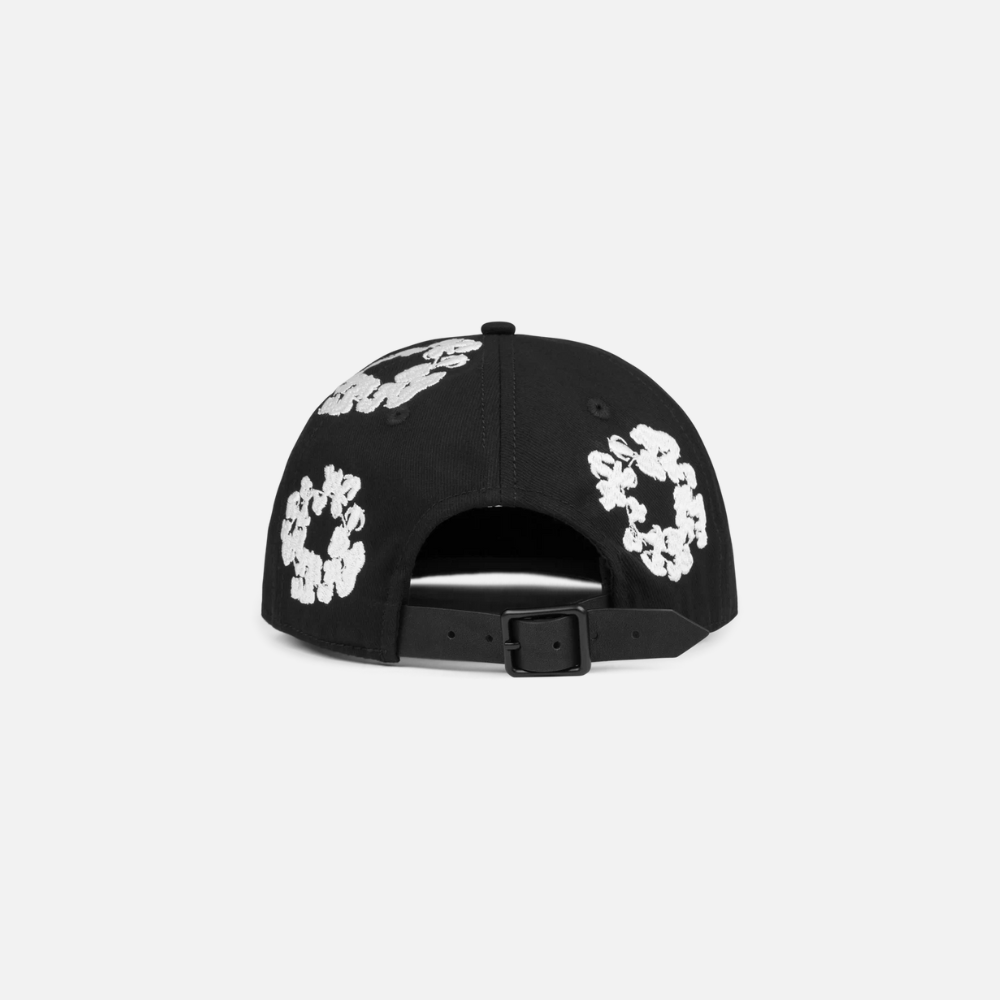 Denim Tears Cotton Wreath Dyed Cap Black