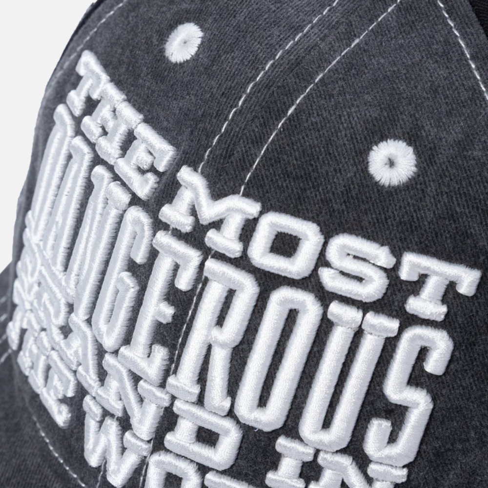 Denim Tears Most Dangerous Brand Cap Black