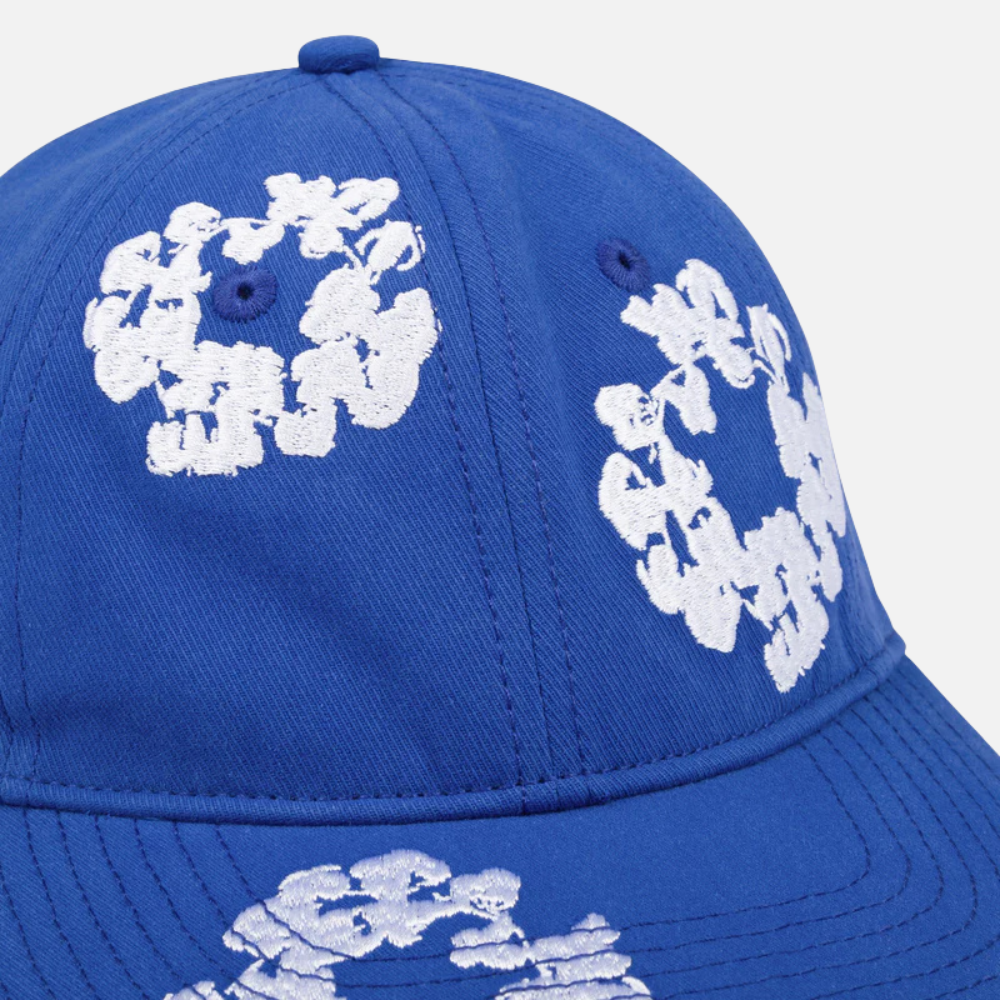 Denim Tears Cotton Wreath Dyed Cap Blue