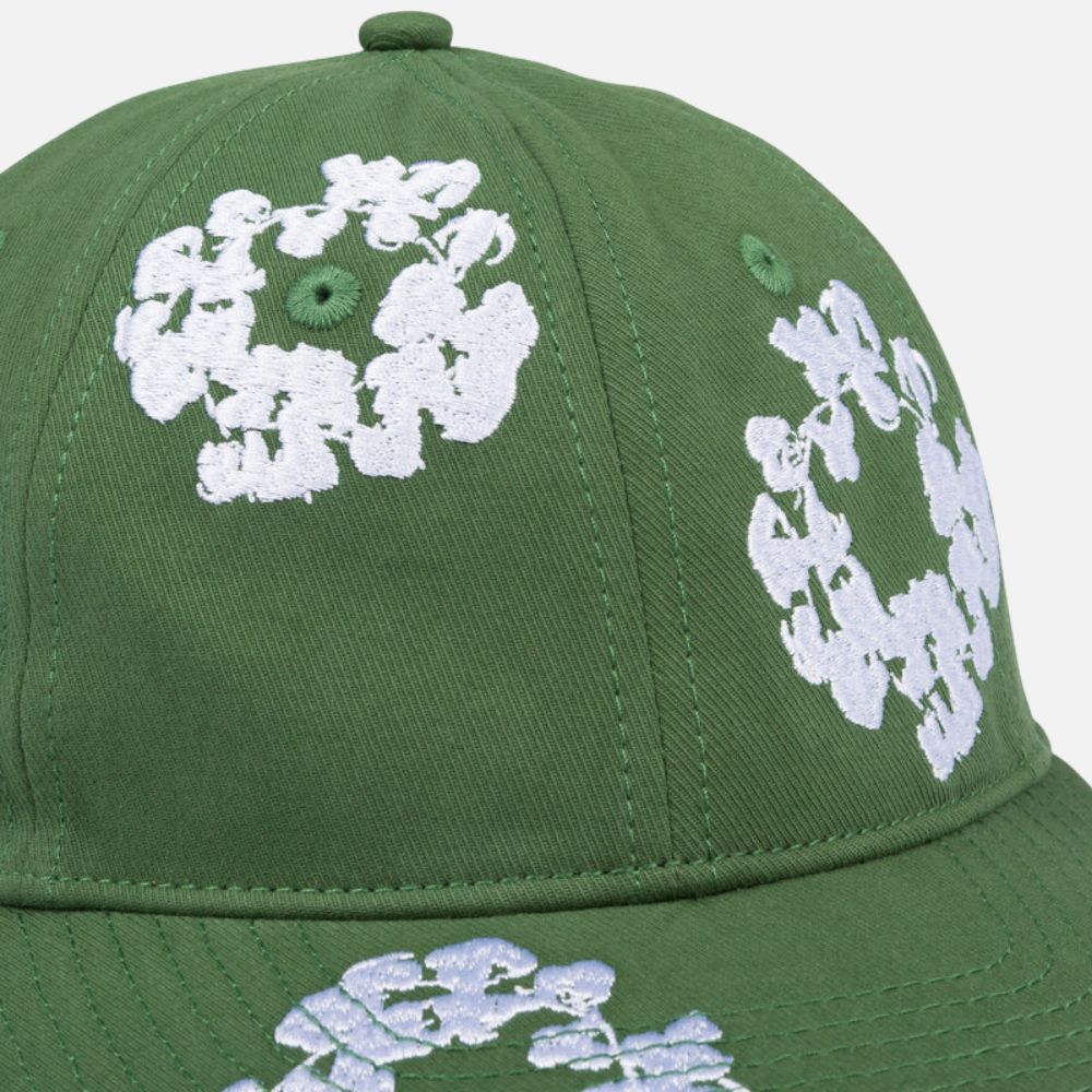 Denim Tears Cotton Wreath Dyed Cap Green