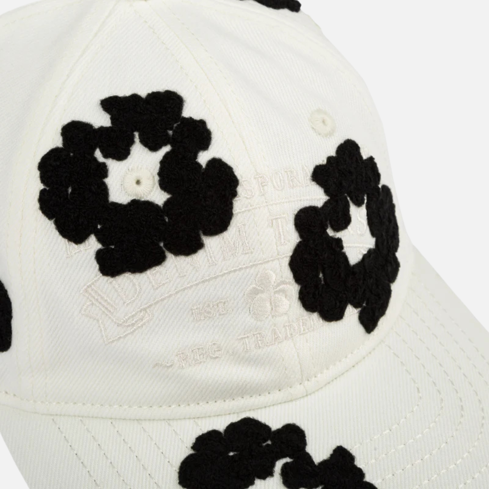 Denim Tears Cotton Wreath Dyed Cap White