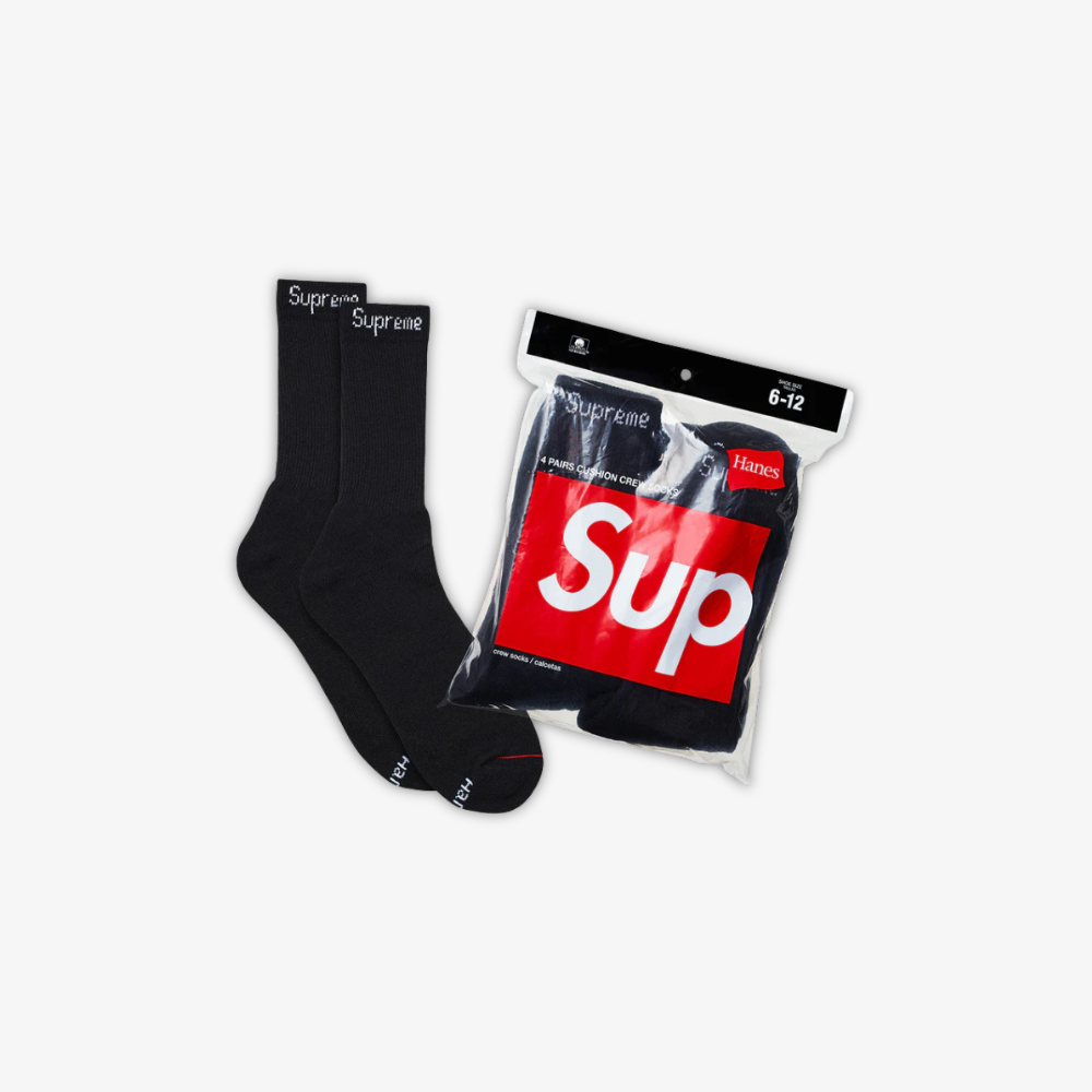 Medias Supreme Pack x 4 Unidades "Negras"
