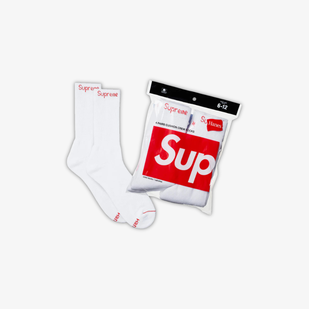 Medias Supreme Pack x 4 Unidades "Blanco"