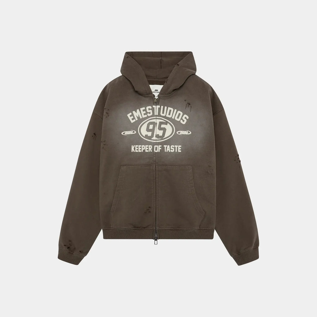 Fawn Hoddie Boxy Full Zip