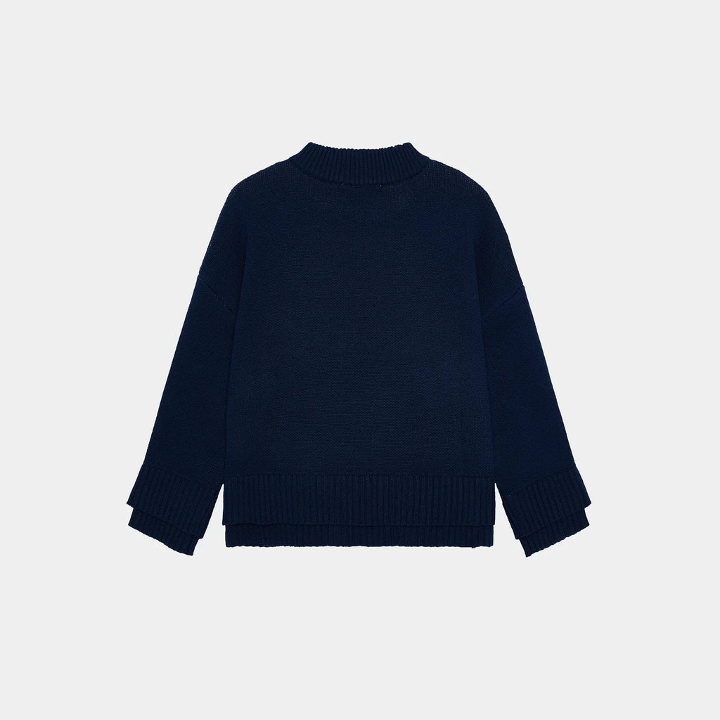 Bryss Navy Knit Sweater