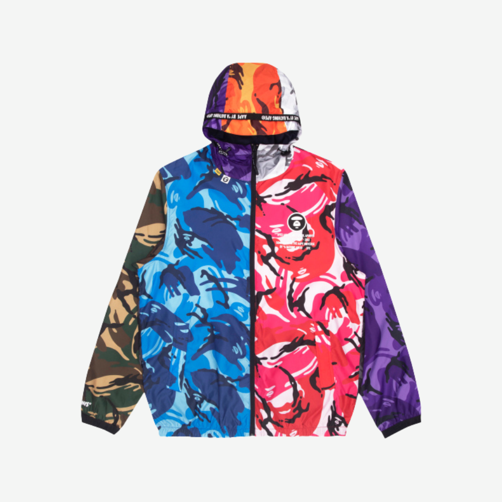 Bape Moonface camo lightweight jacket