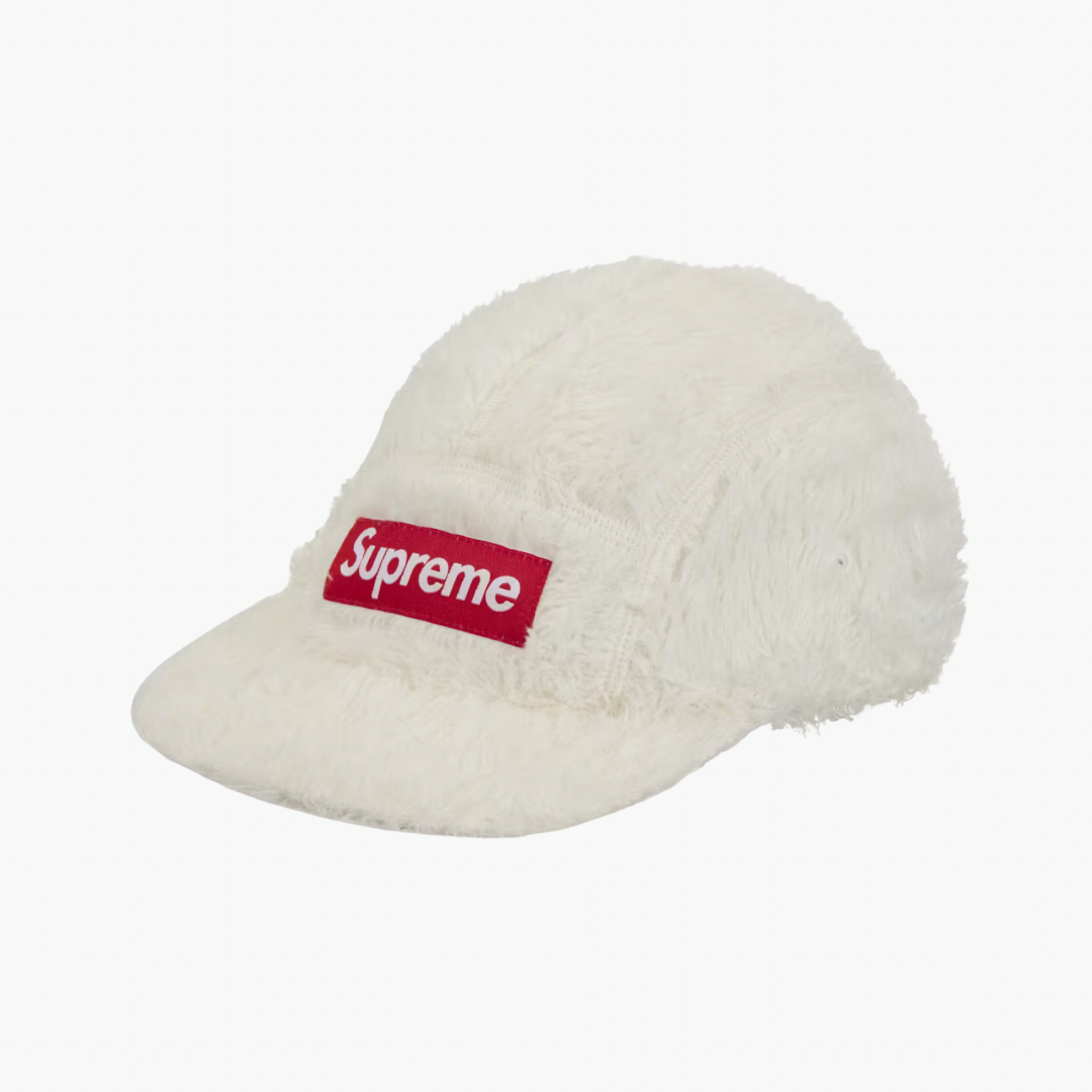 Supreme Fuzzy Camp Cap White