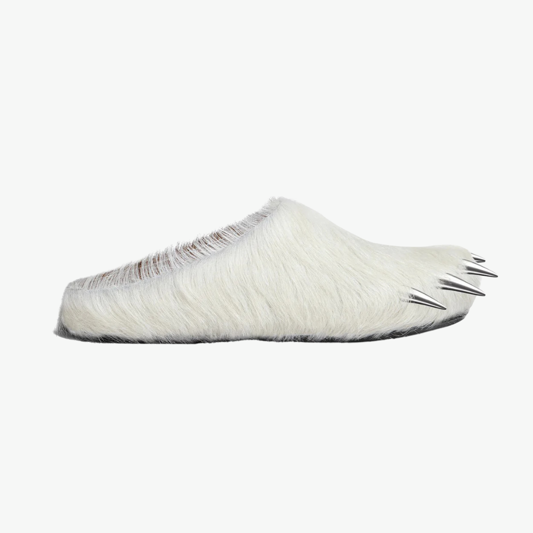 Bravest Studios White Bear Claw Mules