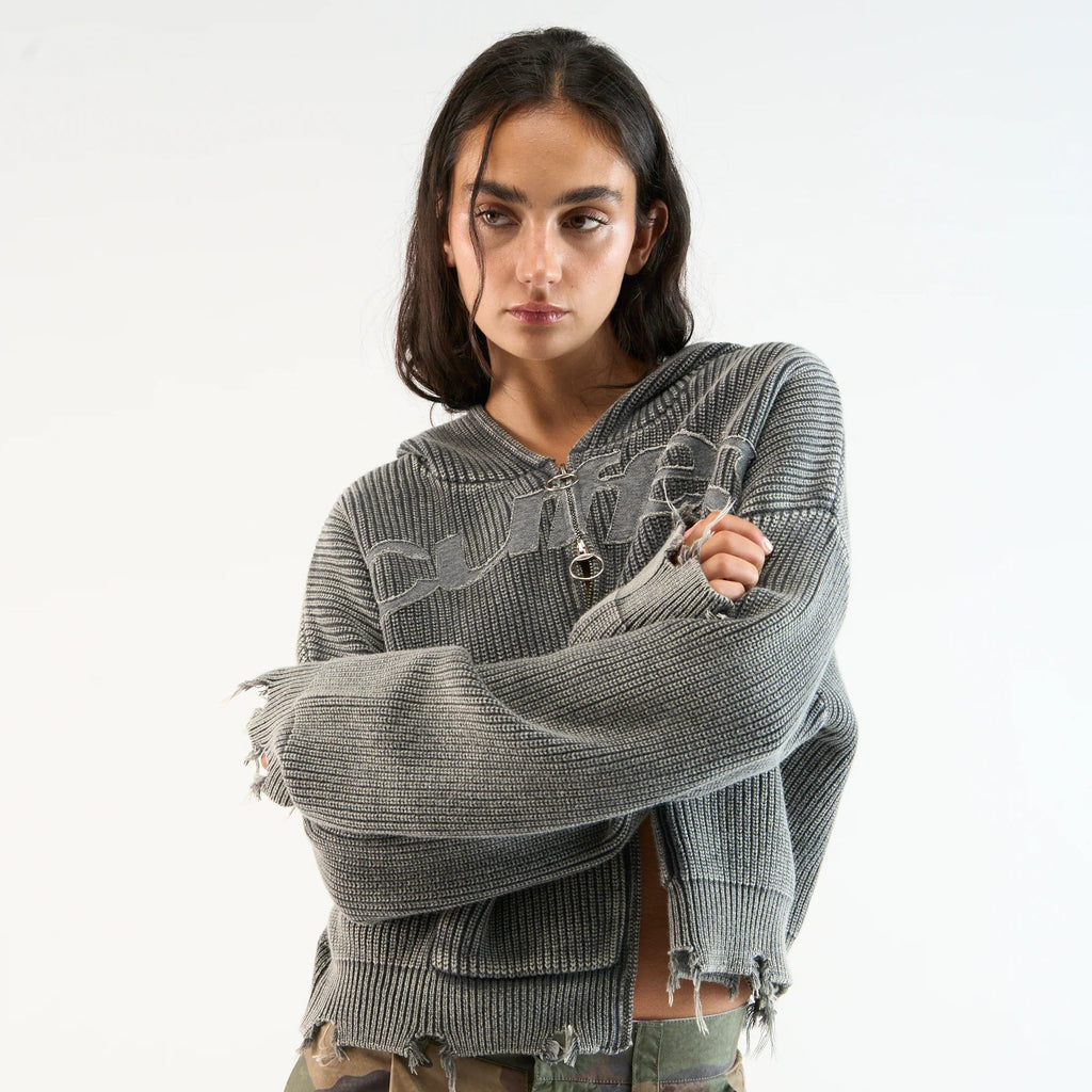 Scuffers New Light Dark Buzz Knit Zipper