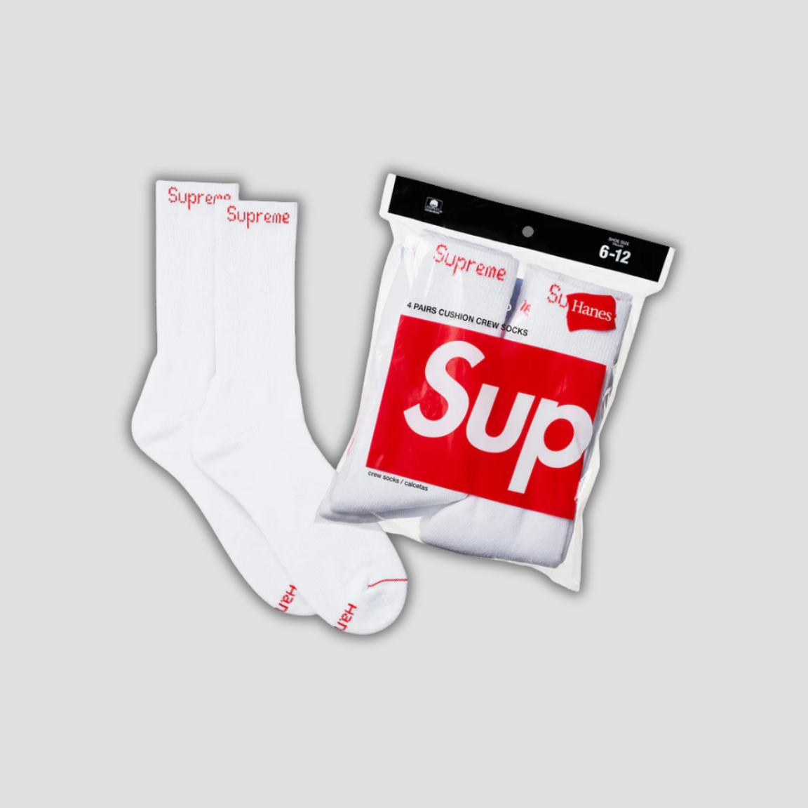 SUPREME Socks "White"