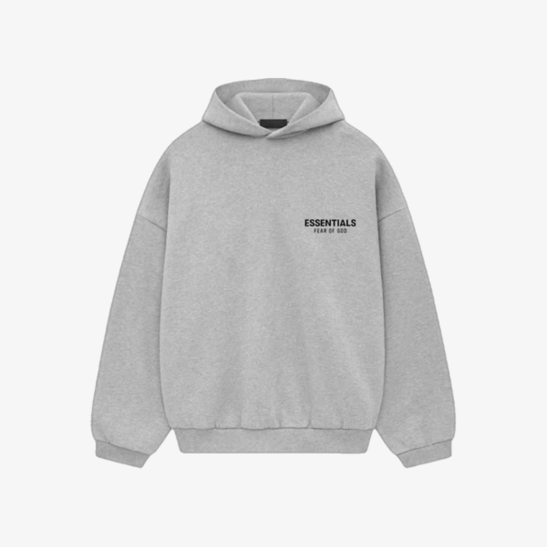 Essentials Fleece Hoddie Light Heather Gray