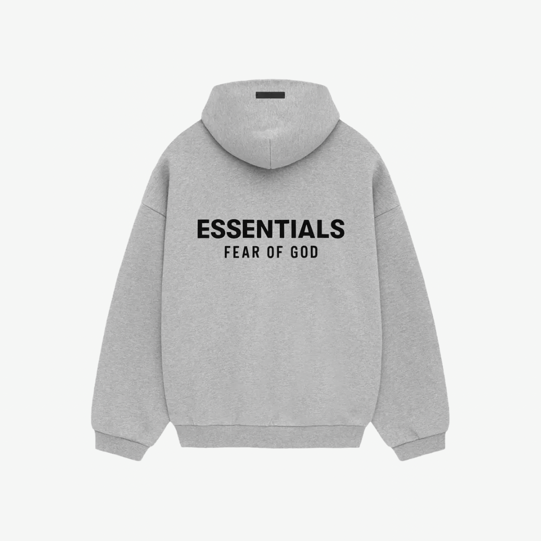 Essentials Fleece Hoddie Light Heather Gray