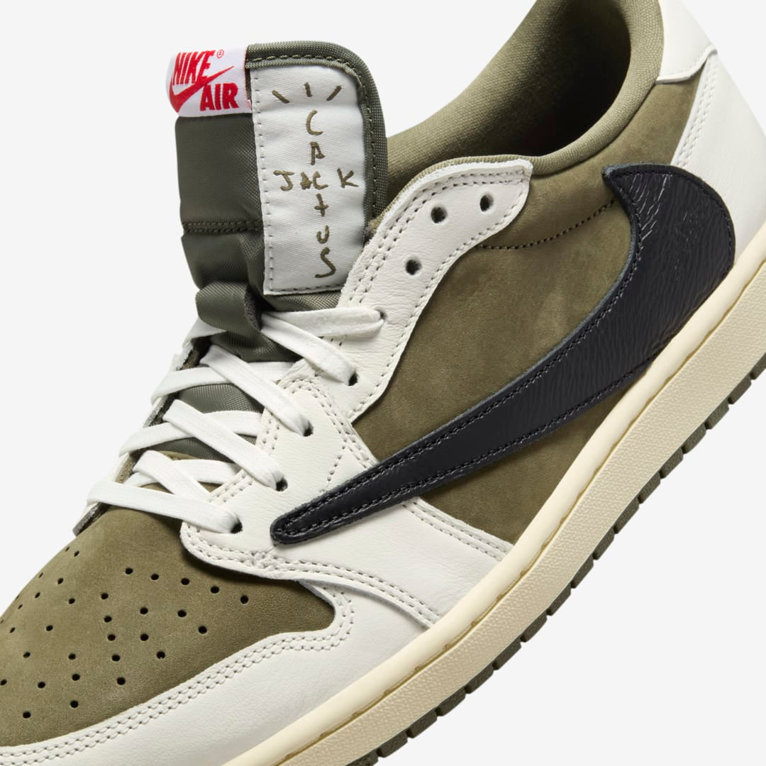 Air Jordan 1 Low X Travis Scoot “Medium Olive”