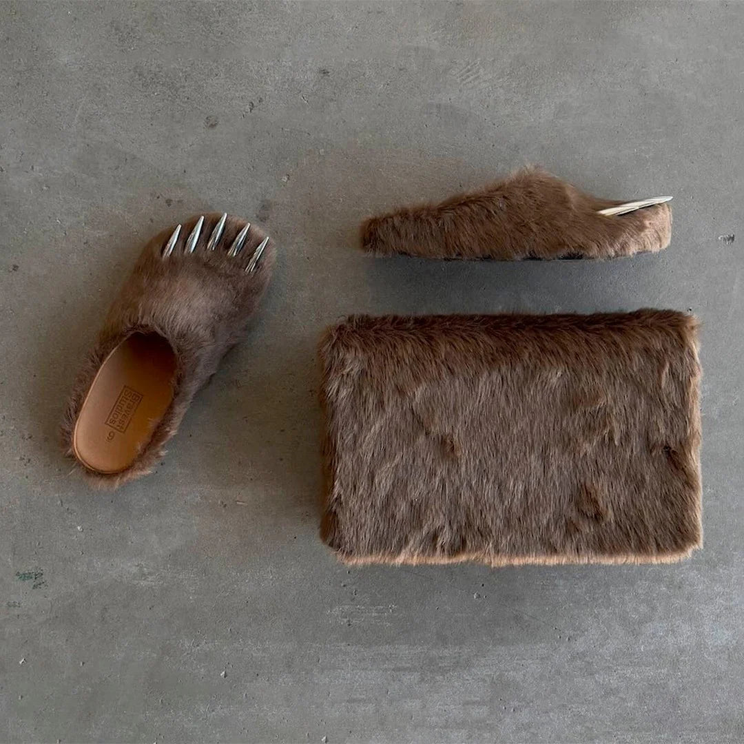 Bravest Studios Brown Bear Claw Mules