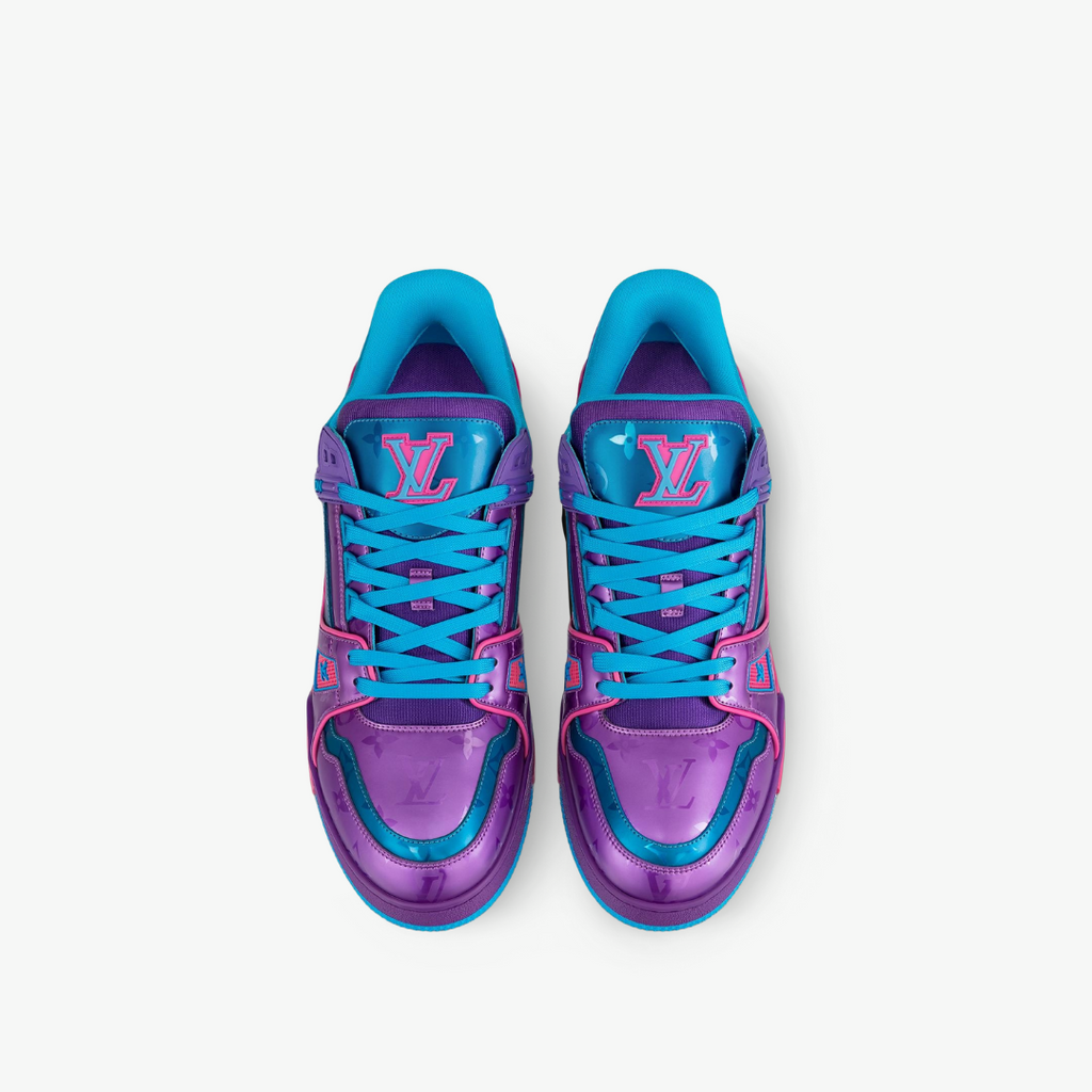 Louis Vuitton LV Trainer “Purple Teal Metallic”