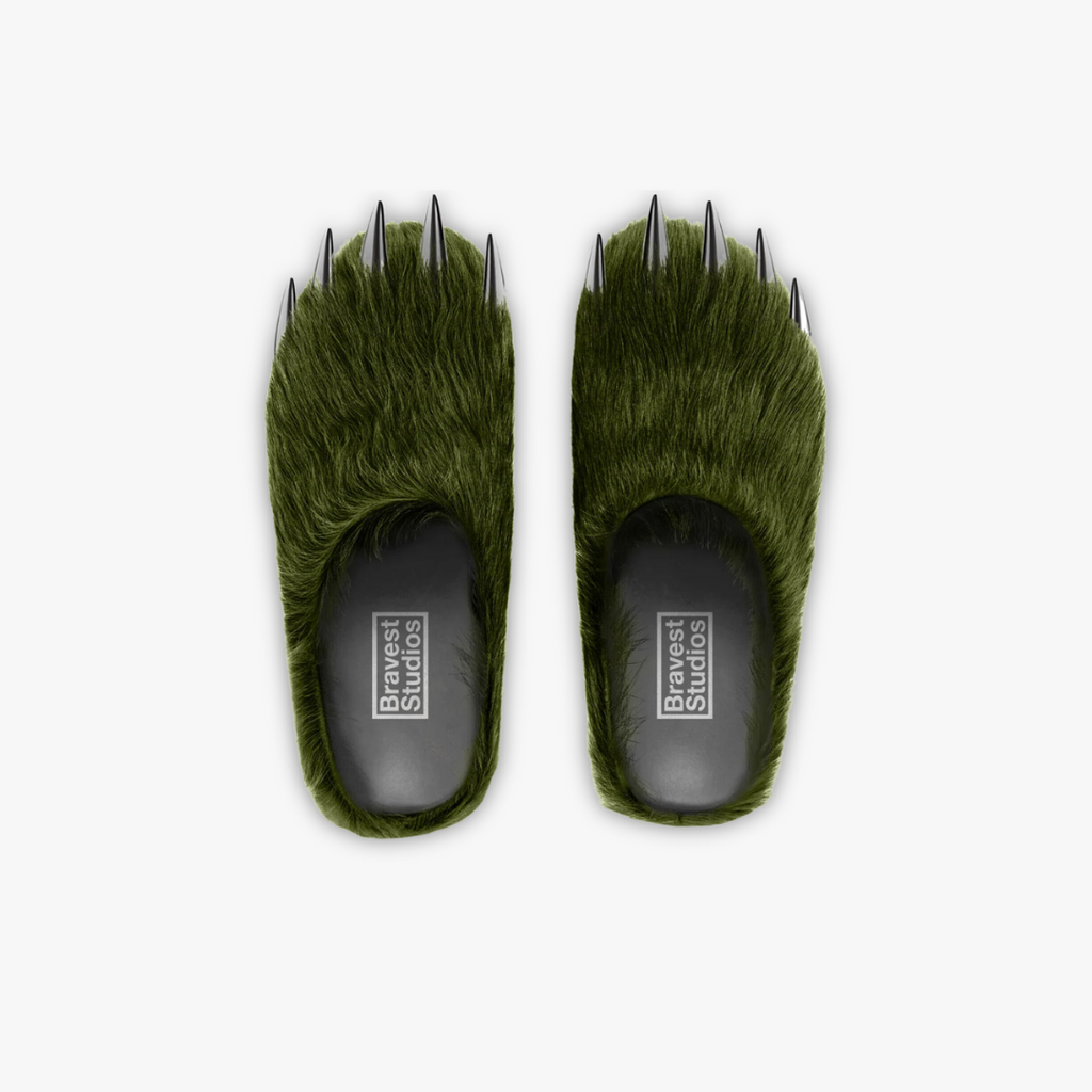Bravest Studios Green Bear Claw Mules